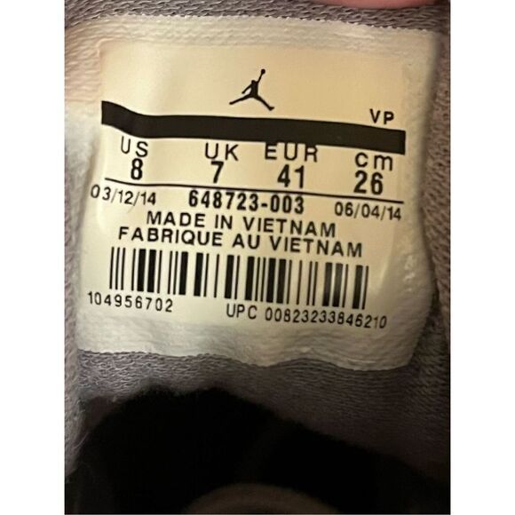 Jordan Prime Flight Premium 648723-003 Cool Grey White Wolf Supreme Mens Size 8